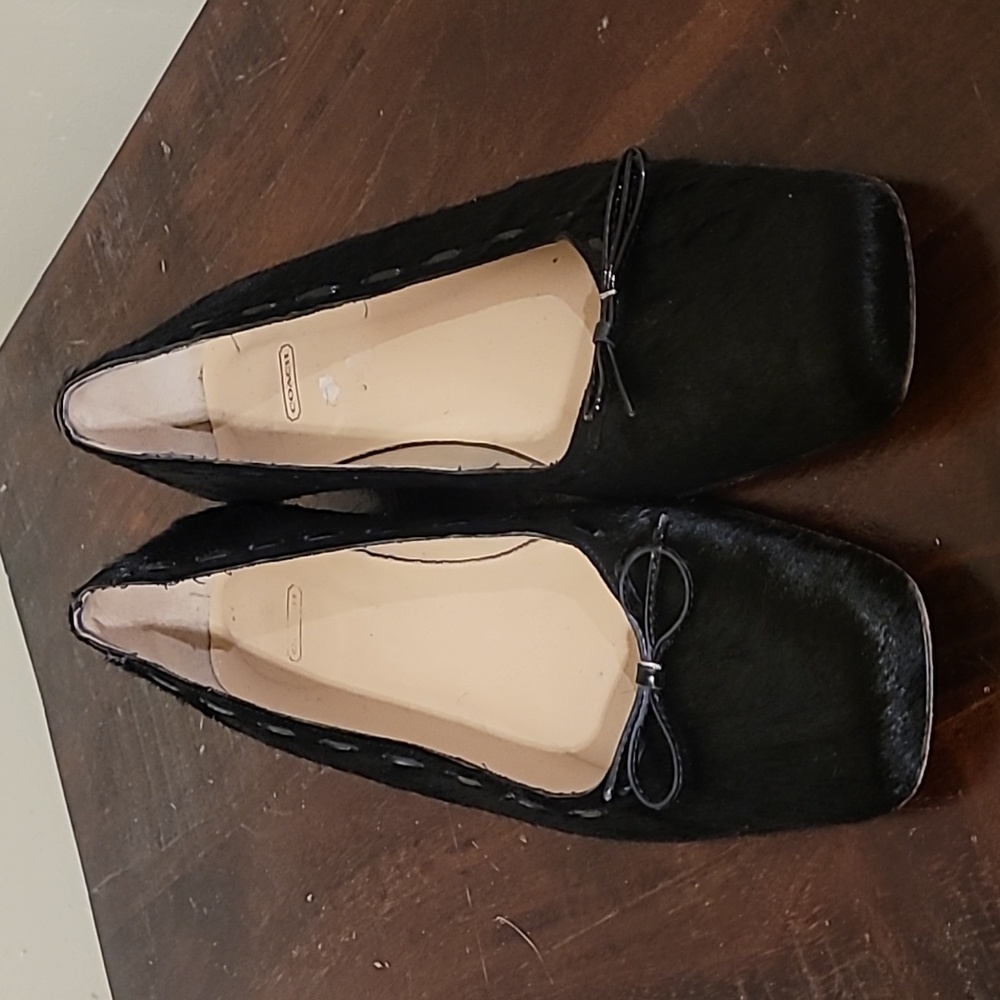 VINTAGE COACH Black Mohair Loafers